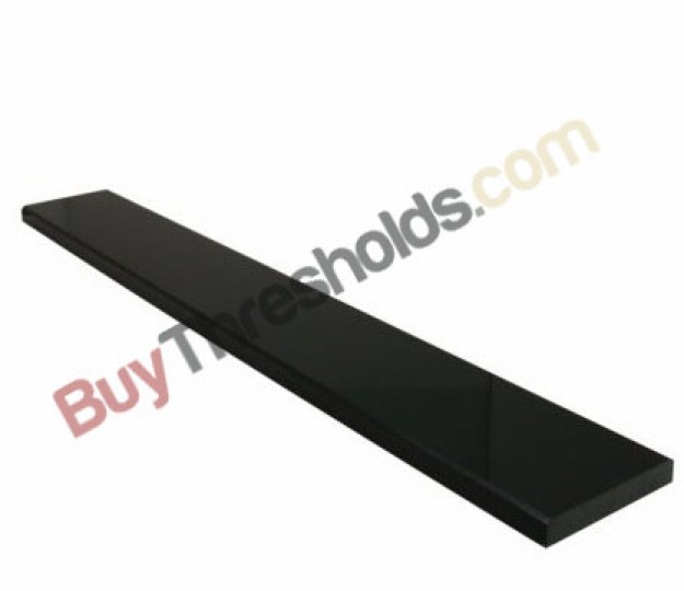 Black Absolute Granite Threshold Polished 5"x36"x3/4" - Standard Bevel