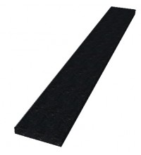 Black Galaxy Granite Threshold Polished 6"x48"x3/4" - Standard Bevel