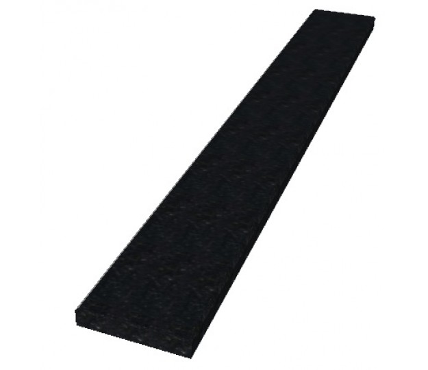 Black Galaxy Granite Threshold Polished 4"x24"x3/4" - Standard Bevel