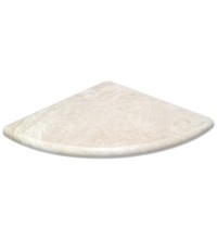 Botticino Marble Polished Corner Shelf (Shower Corner Caddy) 9"