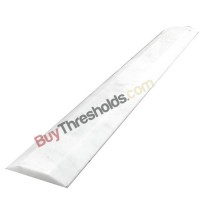Bianco White Carrara Polished Marble Threshold 4"x36"x3/4" Double Hollywood Bevel